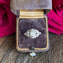 Load image into Gallery viewer, Art Deco .81ct Diamond Platinum Engagement Ring