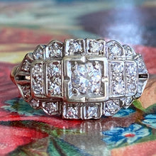 Load image into Gallery viewer, 1940's .49ct TW Diamond 14K Engagement Ring