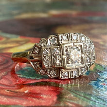 Load image into Gallery viewer, 1940's .49ct TW Diamond 14K Engagement Ring