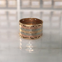 Load image into Gallery viewer, Vintage 14K Gold Woven Ring