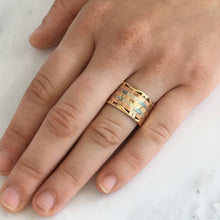 Load image into Gallery viewer, Vintage 14K Gold Woven Ring
