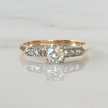 Load image into Gallery viewer, Vintage .35ct Diamond 14K Gold Engagement Ring