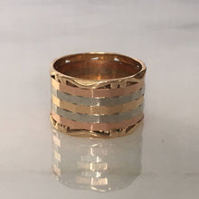 Load image into Gallery viewer, Vintage 14K Gold Woven Ring