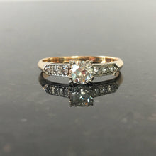 Load image into Gallery viewer, Vintage .35ct Diamond 14K Gold Engagement Ring