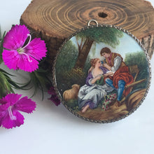 Load image into Gallery viewer, Victorian Enamel Sterling Brooch Pin