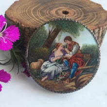 Load image into Gallery viewer, Victorian Enamel Sterling Brooch Pin