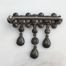 Load image into Gallery viewer, Georgian Garnet Sterling Pin Brooch