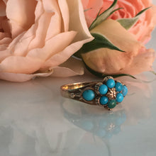 Load image into Gallery viewer, Victorian 14K Gold Turquoise Ring circa 1855-1875
