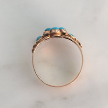 Load image into Gallery viewer, Victorian 14K Gold Turquoise Ring circa 1855-1875