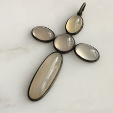 Load image into Gallery viewer, Vintage Moonstone Sterling Silver Cross