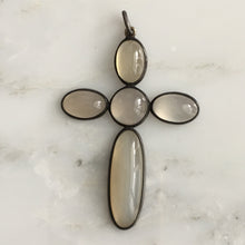 Load image into Gallery viewer, Vintage Moonstone Sterling Silver Cross