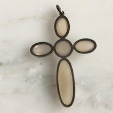 Load image into Gallery viewer, Vintage Moonstone Sterling Silver Cross