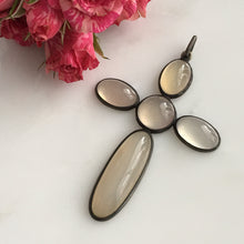 Load image into Gallery viewer, Vintage Moonstone Sterling Silver Cross