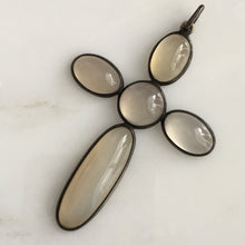 Load image into Gallery viewer, Vintage Moonstone Sterling Silver Cross