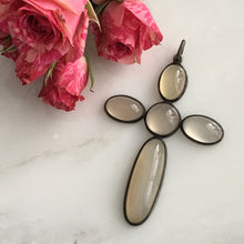 Load image into Gallery viewer, Vintage Moonstone Sterling Silver Cross