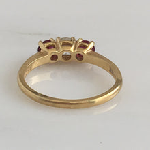 Load image into Gallery viewer, Vintage Diamond & Ruby 18K Yellow Gold Ring