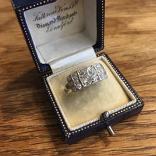 Load image into Gallery viewer, Art Deco 1.97ct Total Weight Diamond Platinum Ring