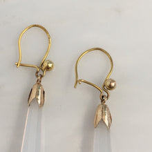 Load image into Gallery viewer, Victorian 14K Chalcedony Earrings