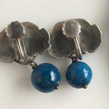 Load image into Gallery viewer, Arts & Crafts Sodalite Silver Pendant and Earring Set