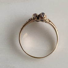 Load image into Gallery viewer, Victorian Ruby & Moonstone 14K Rose Gold Ring