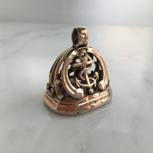 Load image into Gallery viewer, Victorian Anchor 10K Rose Gold Watch Fob