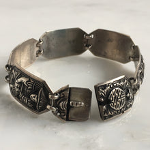Load image into Gallery viewer, Vintage Asian Sterling Mid Century Bracelet