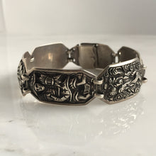 Load image into Gallery viewer, Vintage Asian Sterling Mid Century Bracelet