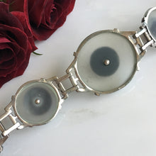 Load image into Gallery viewer, Art Deco Rock Crystal, Coral & Marcasite Bracelet