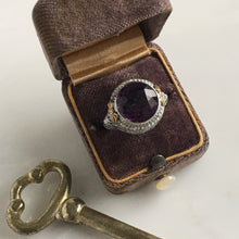 Load image into Gallery viewer, Edwardian Amethyst 14K Gold Filigree Ring