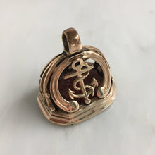 Load image into Gallery viewer, Victorian Anchor 10K Rose Gold Watch Fob