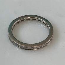 Load image into Gallery viewer, Vintage 1.28ct Baguette Diamond Platinum Eternity Ring