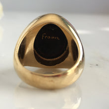 Load image into Gallery viewer, Victorian 14K Miniature Portrait Ring Signed Franel