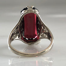Load image into Gallery viewer, Edwardian Garnet 14K Filigree Ring