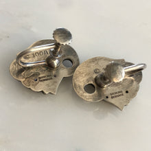 Load image into Gallery viewer, Georg Jensen Sterling Floral Art Nouveau Earrings