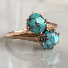Load image into Gallery viewer, Vintage Turquoise 14K Gold Ring