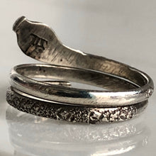 Load image into Gallery viewer, Vintage Snake Sterling Silver Ring