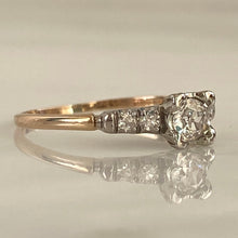 Load image into Gallery viewer, Vintage Diamond 14K Gold Engagement Ring