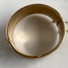 Load image into Gallery viewer, Victorian 9K Gold Engraved Bangle Bracelet