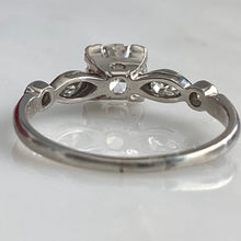 Load image into Gallery viewer, Vintage 1930’s .73ct Diamond Platinum Ring