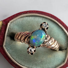 Load image into Gallery viewer, Victorian Black Opal Diamond 14K Ring