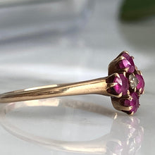 Load image into Gallery viewer, Victorian Ruby & Diamond 14K Rose Gold Ring