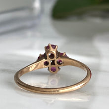 Load image into Gallery viewer, Victorian Ruby & Diamond 14K Rose Gold Ring