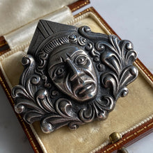 Load image into Gallery viewer, Unusual Vintage Silver Roman Style Brooch