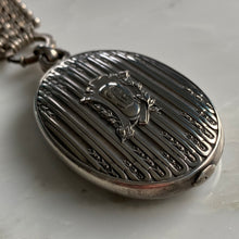 Load image into Gallery viewer, Victorian Silver Mirror & Book Chain