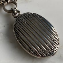 Load image into Gallery viewer, Victorian Silver Mirror & Book Chain