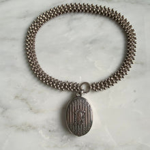 Load image into Gallery viewer, Victorian Silver Mirror & Book Chain