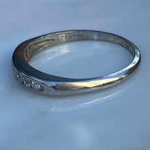 Load image into Gallery viewer, Vintage Platinum Diamond 1/2 Round Eternity Ring