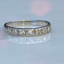 Load image into Gallery viewer, Vintage Diamond 18K 1/2 Round Eternity Ring