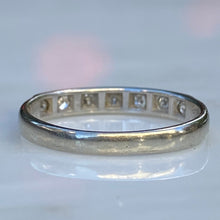 Load image into Gallery viewer, Vintage Diamond 18K 1/2 Round Eternity Ring