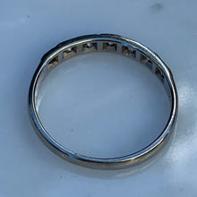 Load image into Gallery viewer, Vintage Diamond 18K 1/2 Round Eternity Ring
